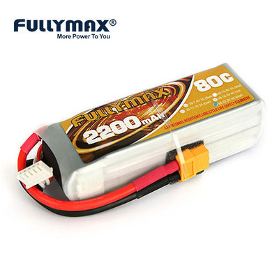 a bateria plana de 6 células do carregador de 22.2V 6s 2200mah Lipo Rc embala a bateria de lítio do carro de Rc