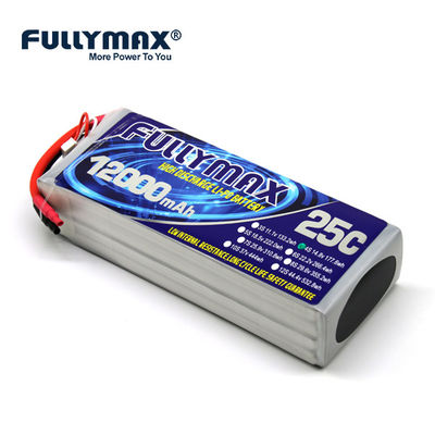 bloco privado da bateria do zangão do Hobbyist do de alta capacidade da bateria 14.8v 25C de 4s 12000mah Lipo