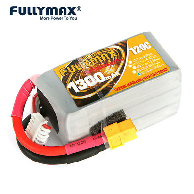 22.2V 6s 1300mah Lipo Rc Battery 1300mah 120C Drone de alta taxa de descarga FPV Skylark M4-Fpv250