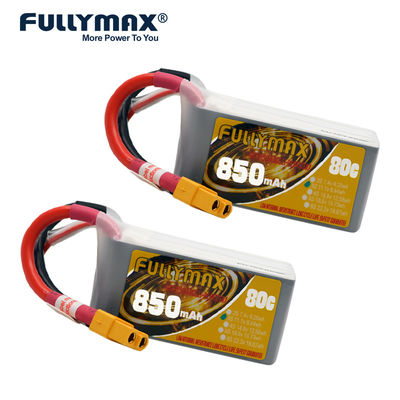 helicóptero de Battery Packs Fpv do modelo da bateria 11.1V 80C Rc de 3s 850mah Lipo