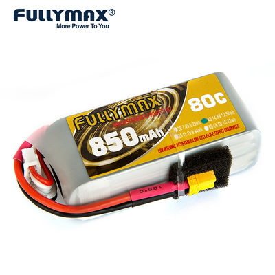 Fullymax Lipo 4s 850 MAH Lipo 14.8V 80C com modelo Battery Pack do decano Estilo T Conector Quadcopter FPV RC