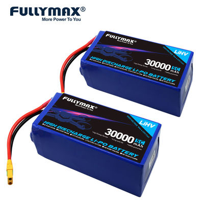 Bateria Lipo Xt90 Alta Voltagem 12S 30000mAh 47,04V 5C LiHV Carregador Compatível