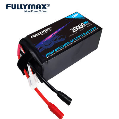 12S 20000mah Lipo Bateria Backup 12C 47.04V AS150 XT150 Bateria de drone comercial de alta tensão