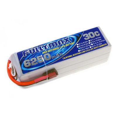 Bloco 30C 6250mAh 6S 22.2V da bateria de FULLYMAX LiPo com o conector dos decanos para o caminhão Heli Airplane Aircraft do barco do carro de RC RC