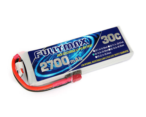 Bloco 30C 2700mAh 4S 14.8V da bateria de FULLYMAX LiPo com a tomada de T para o avião dos aviões RC dos carros RC de RC