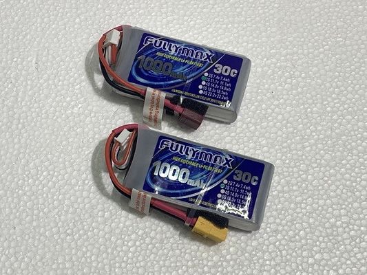 Bloco 30C 1000mAh 3S 11.1V da bateria de LiPo da tomada de T para o helicóptero dos aviões RC dos carros RC de RC