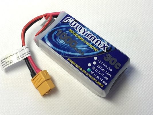 Bloco 30C 1000mAh 4S 14.8V da bateria de LiPo da tomada XT60 para aviões dos carros RC de RC